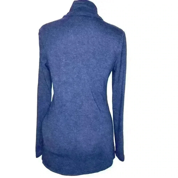 Apt. 9 women's sparkly blue mock neck long sleeve top size PXS - Picture 2 of 8